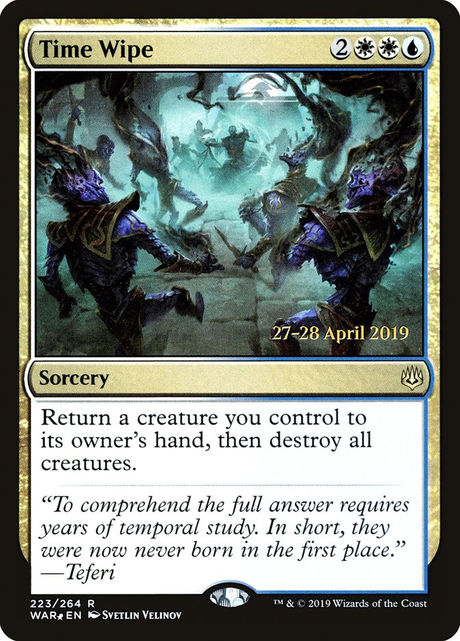 Time Wipe  [War of the Spark Prerelease Promos] | Webway Games