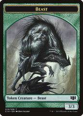 Elemental // Beast (019/036) Double-sided Token [Commander 2014 Tokens] | Webway Games