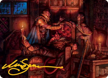 Long Rest Art Card (Gold-Stamped Signature) [Dungeons & Dragons: Adventures in the Forgotten Realms Art Series] | Webway Games