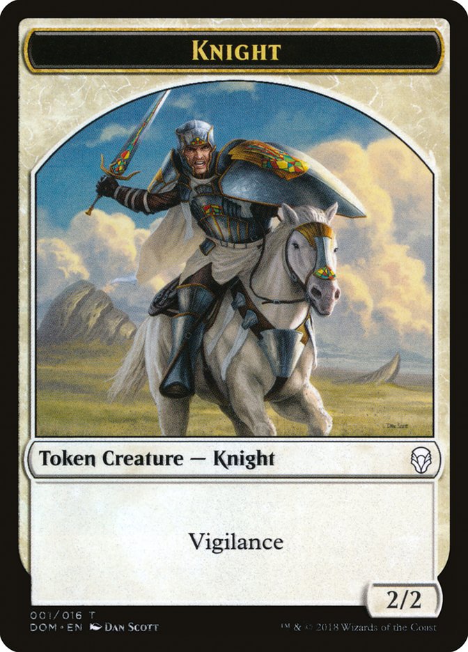 Knight (001/016) [Dominaria Tokens] | Webway Games