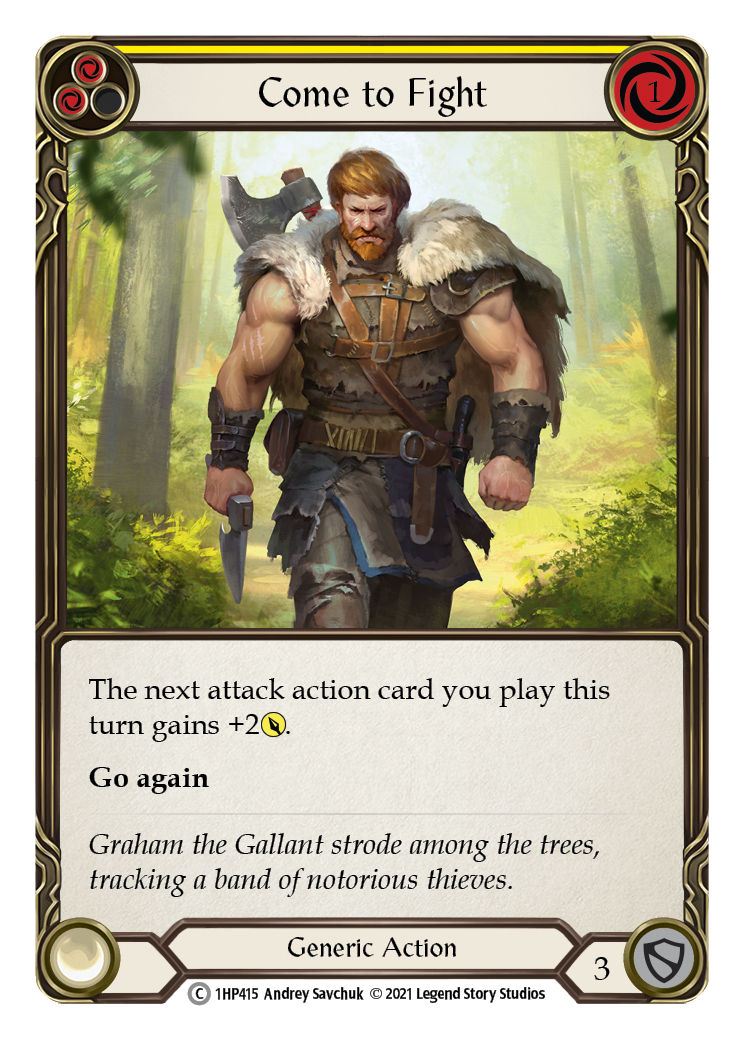 Come to Fight (Yellow) [1HP415] | Webway Games