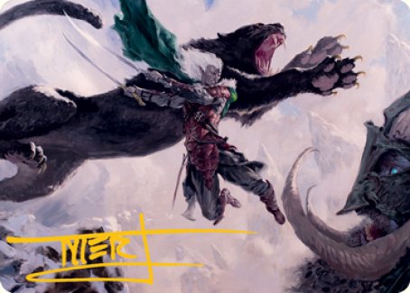 Drizzt Do'Urden Art Card (Gold-Stamped Signature) [Dungeons & Dragons: Adventures in the Forgotten Realms Art Series] | Webway Games