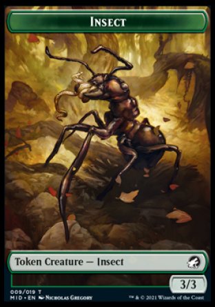 Insect Token [Innistrad: Midnight Hunt Tokens] | Webway Games