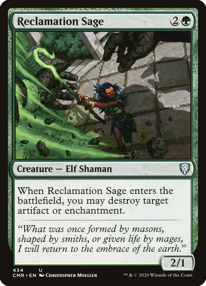 Reclamation Sage (434) [Commander Legends] | Webway Games
