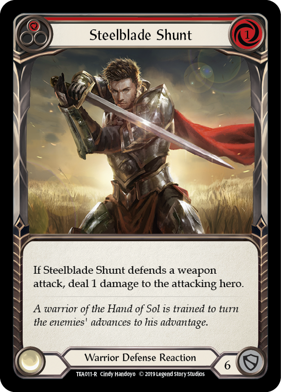 Steelblade Shunt (Red) [TEA011-R] 1st Edition Normal | Webway Games