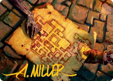 Dungeon Map Art Card (Gold-Stamped Signature) [Dungeons & Dragons: Adventures in the Forgotten Realms Art Series] | Webway Games