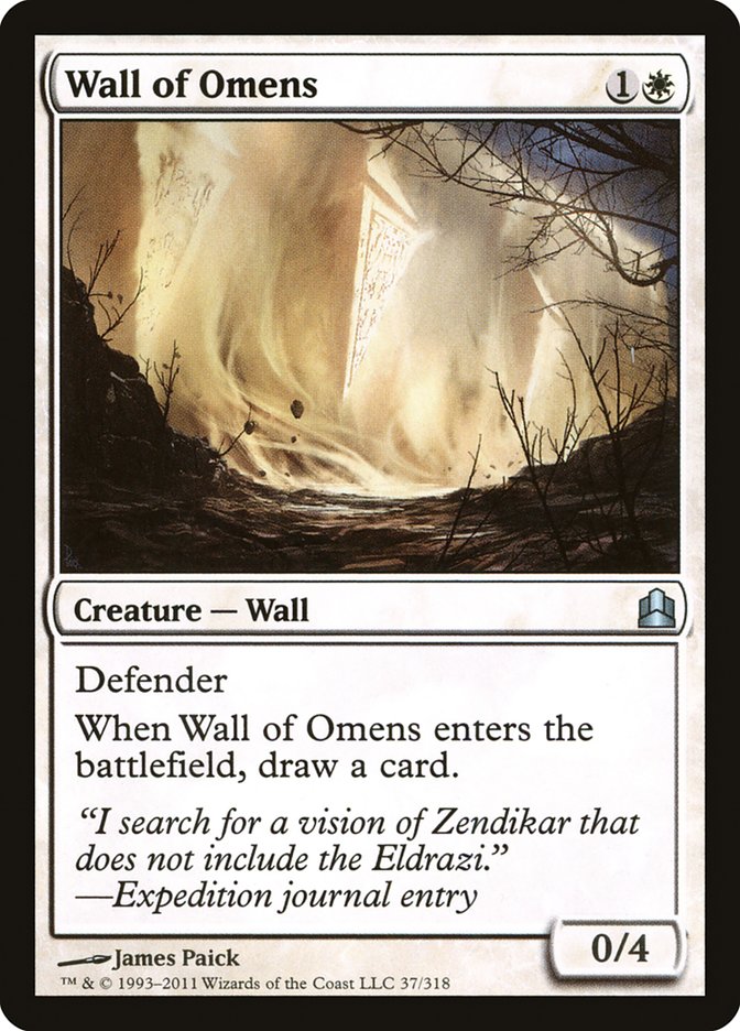 Wall of Omens [Commander 2011] | Webway Games