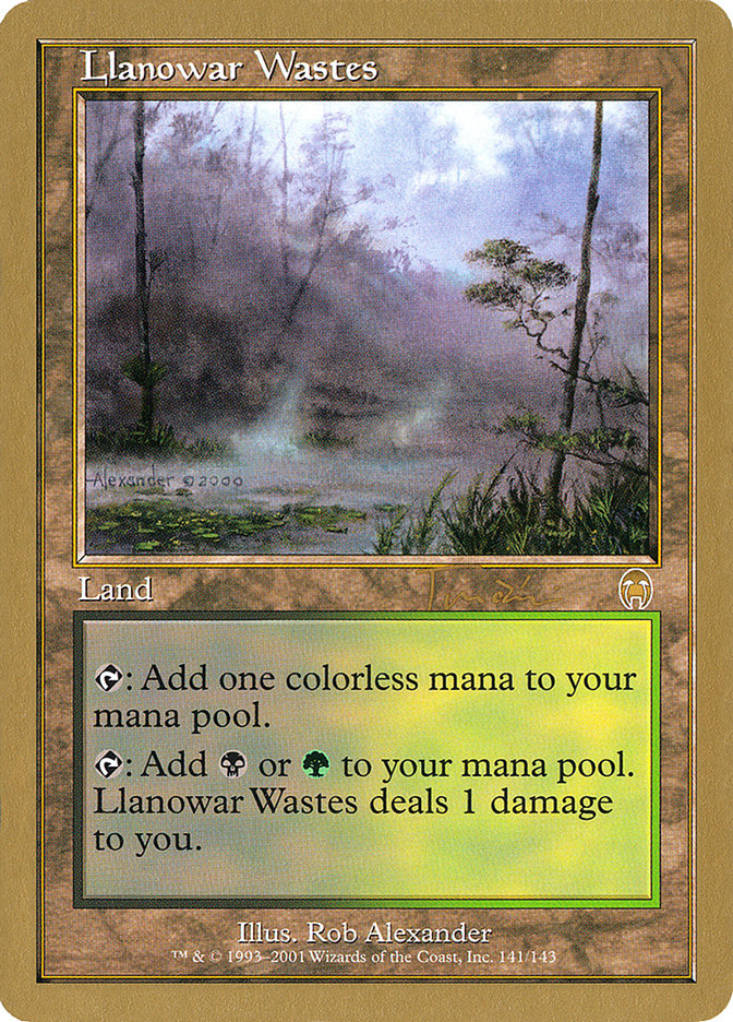 Llanowar Wastes (Jan Tomcani) [World Championship Decks 2001] | Webway Games
