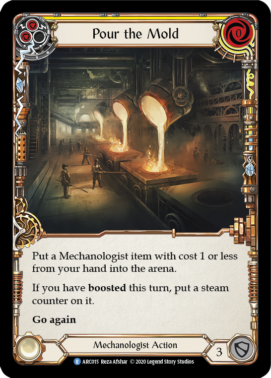 Pour the Mold (Yellow) [ARC015] Unlimited Rainbow Foil | Webway Games