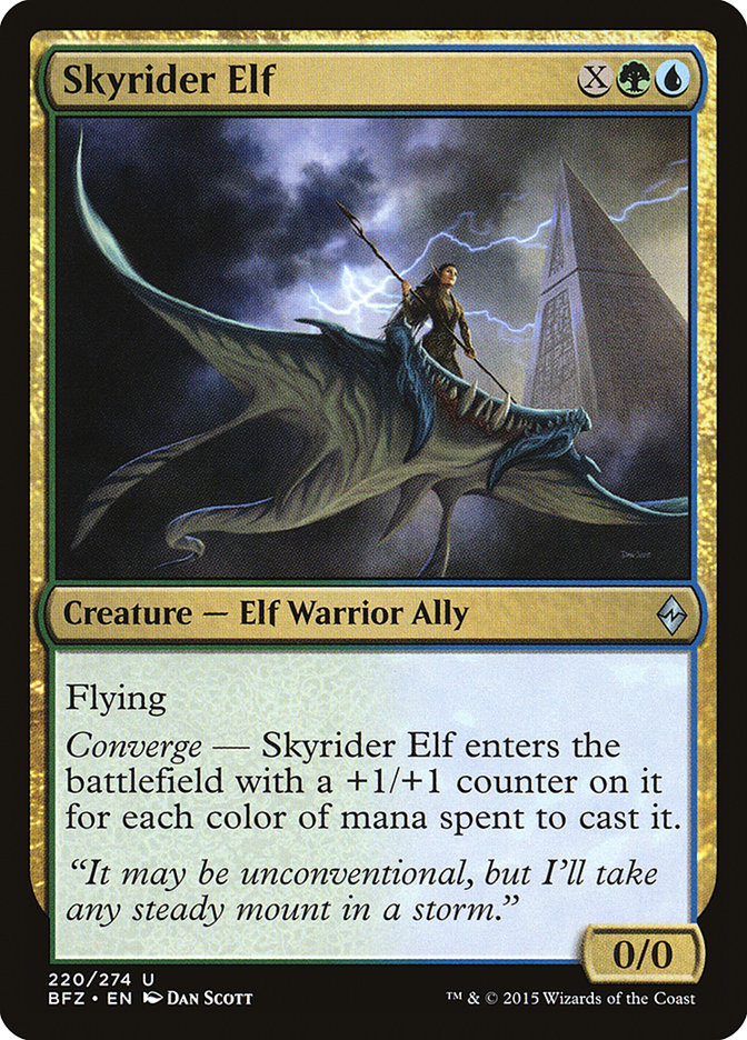 Skyrider Elf [Battle for Zendikar] | Webway Games