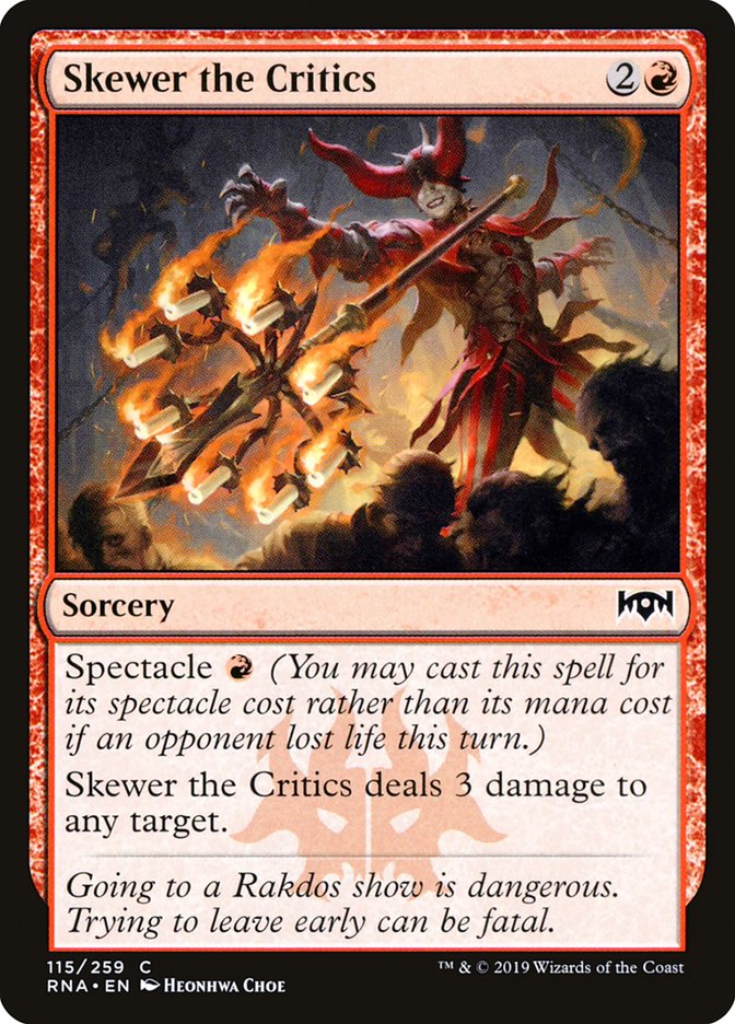 Skewer the Critics [Ravnica Allegiance] | Webway Games