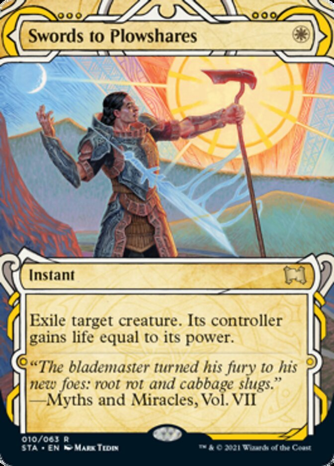 Swords to Plowshares (Etched Foil) [Strixhaven Mystical Archive] | Webway Games