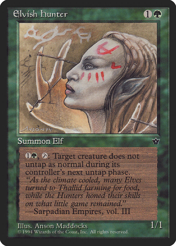 Elvish Hunter (Anson Maddocks) [Fallen Empires] | Webway Games