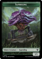 Saproling // Morph Double-Sided Token [Murders at Karlov Manor Commander Tokens] | Webway Games