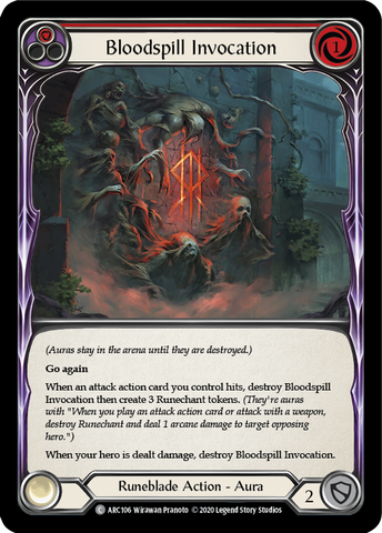 Bloodspill Invocation (Red) [ARC106] Unlimited Rainbow Foil