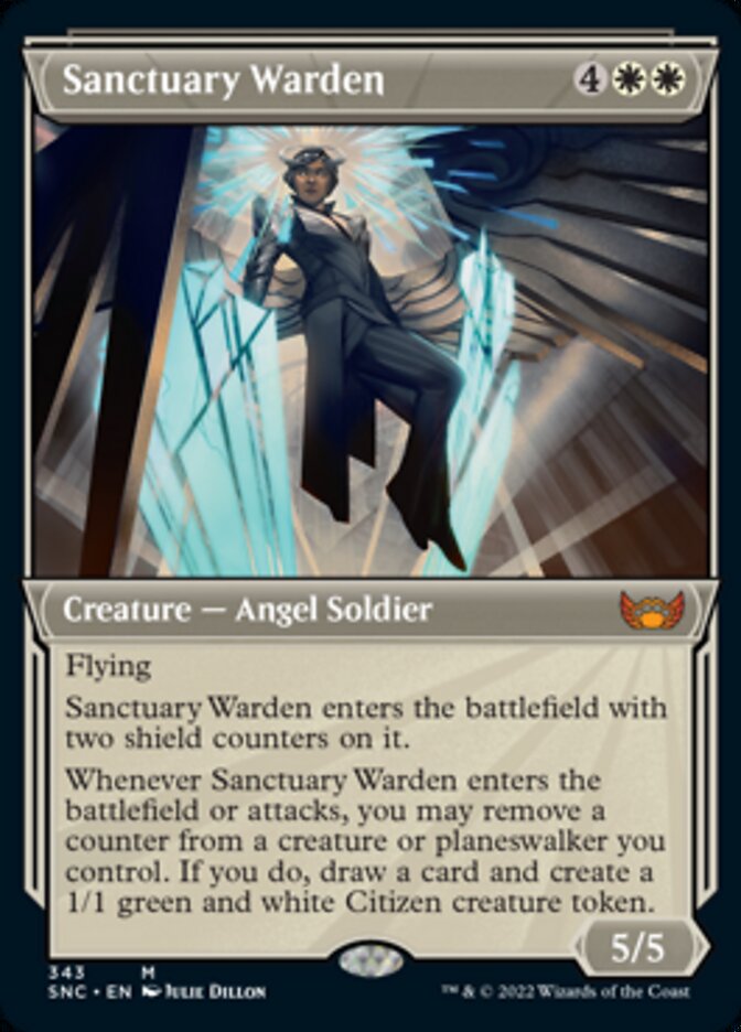 Sanctuary Warden (Showcase Art Deco) [Streets of New Capenna] | Webway Games