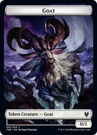 Goat // Human Soldier Double-sided Token [Theros Beyond Death Tokens] | Webway Games