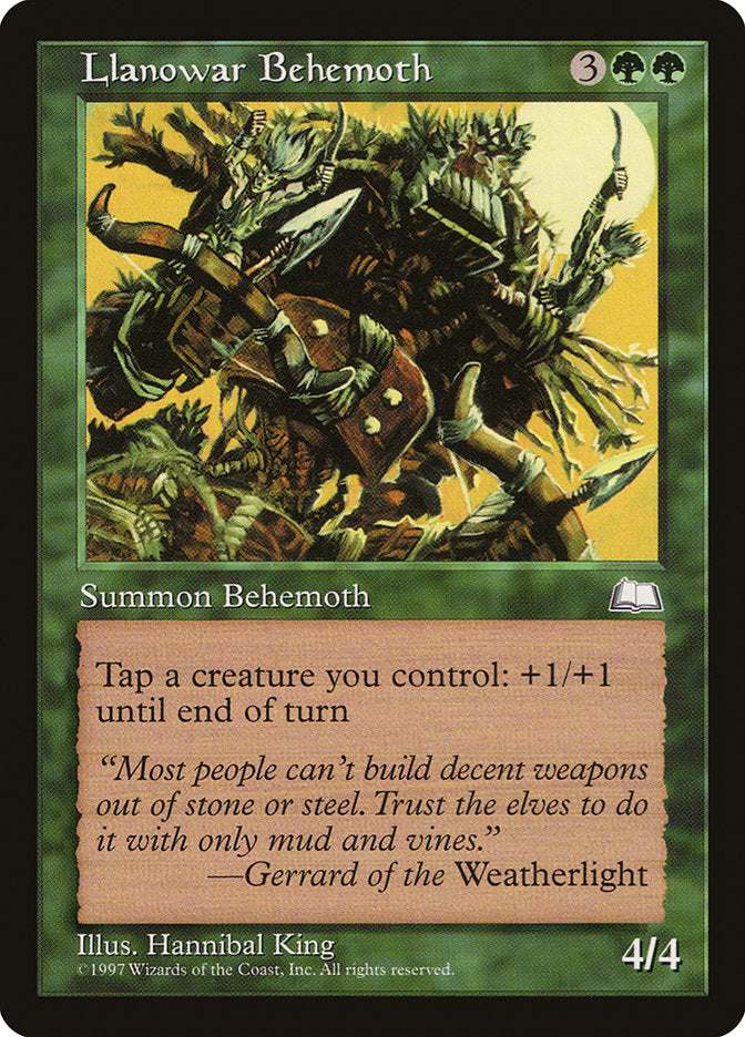 Llanowar Behemoth [Weatherlight] | Webway Games