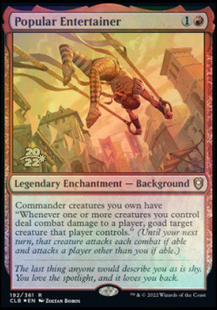 Popular Entertainer [Commander Legends: Battle for Baldur's Gate Prerelease Promos] | Webway Games