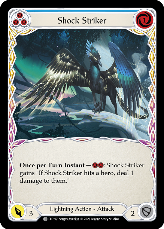 Shock Striker (Blue) [ELE197] (Tales of Aria)  1st Edition Normal | Webway Games