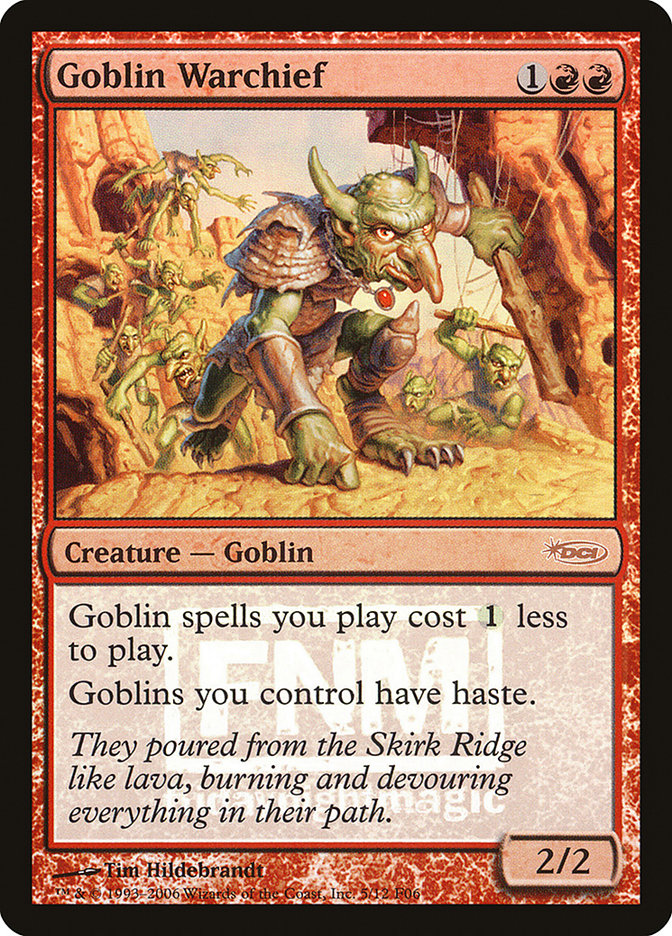 Goblin Warchief [Friday Night Magic 2006] | Webway Games