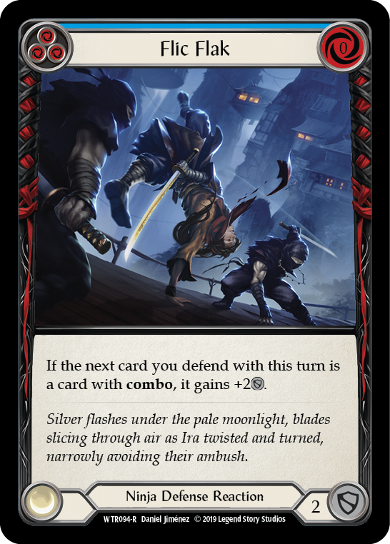 Flic Flak (Blue) [WTR094-R] Alpha Print Rainbow Foil | Webway Games