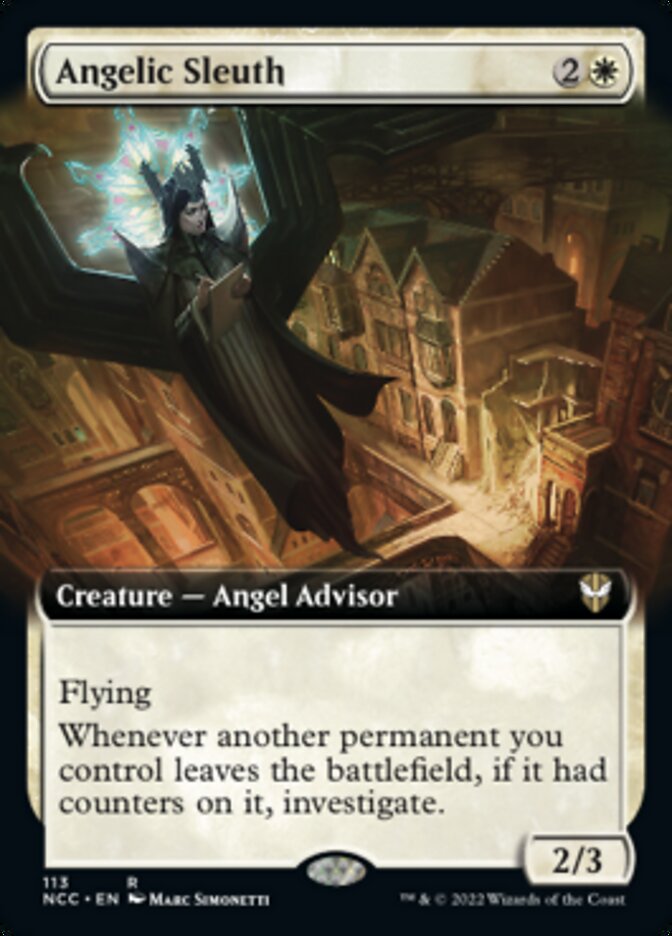 Angelic Sleuth (Extended Art) [Streets of New Capenna Commander] | Webway Games