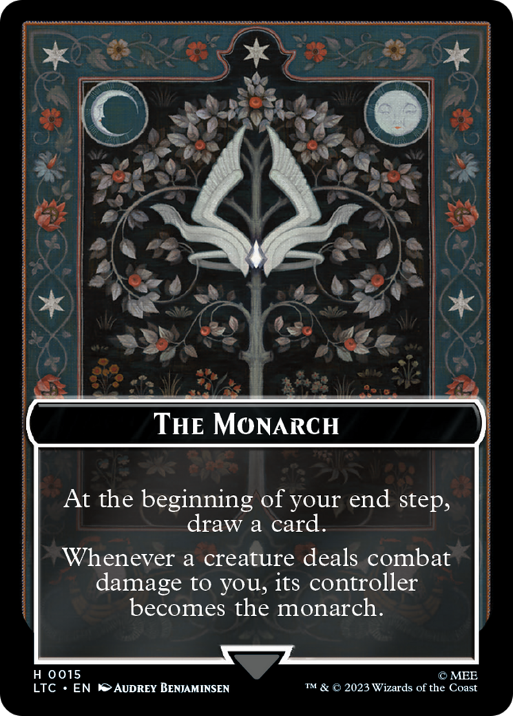 The Monarch // Treasure Double-Sided Token [The Lord of the Rings: Tales of Middle-Earth Commander Tokens] | Webway Games