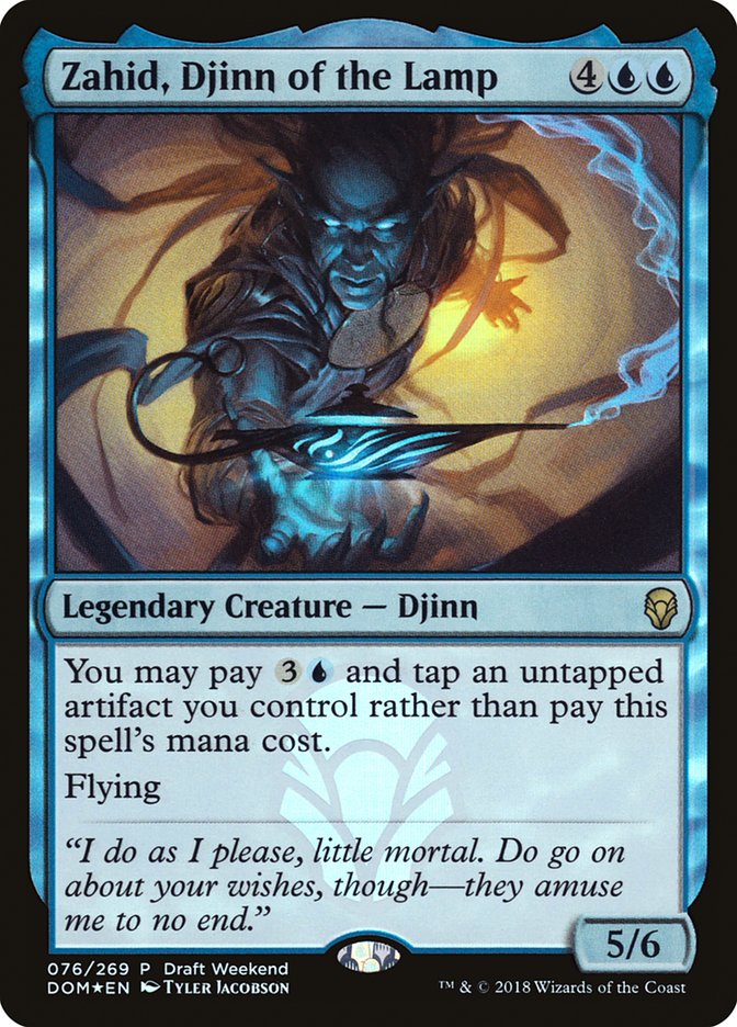 Zahid, Djinn of the Lamp (Draft Weekend) [Dominaria Promos] | Webway Games
