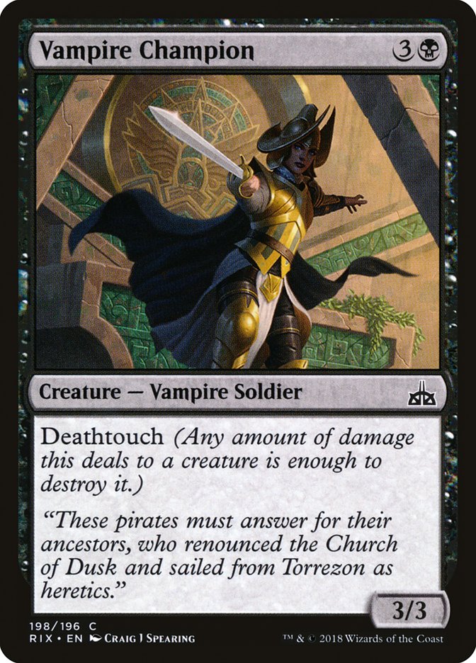 Vampire Champion [Rivals of Ixalan] | Webway Games
