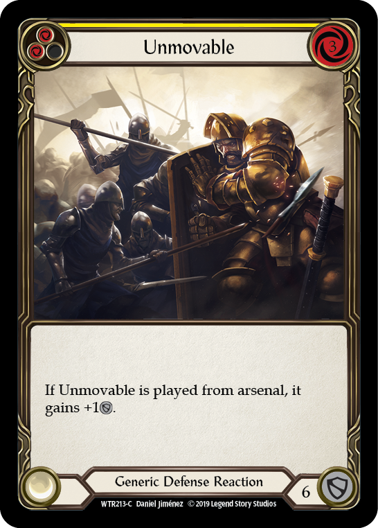 Unmovable (Yellow) [WTR213-C] Alpha Print Normal | Webway Games