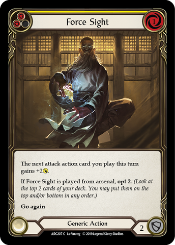 Force Sight (Yellow) [ARC207-C] 1st Edition Normal