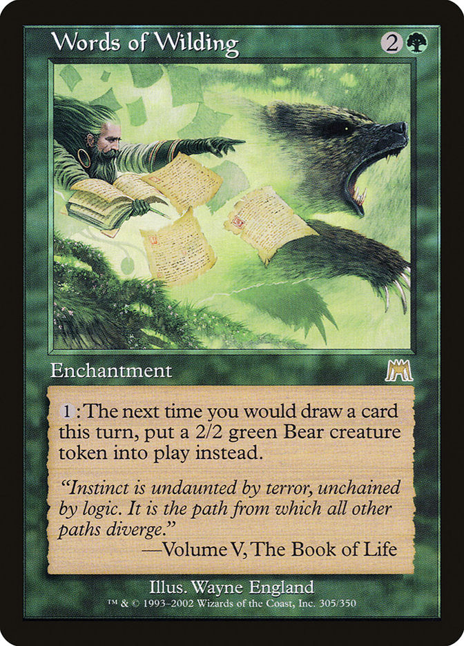 Words of Wilding [Onslaught] | Webway Games