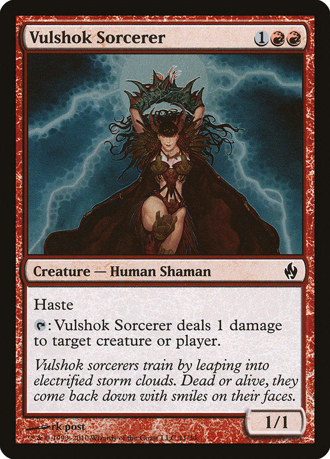 Vulshok Sorcerer [Premium Deck Series: Fire and Lightning] | Webway Games