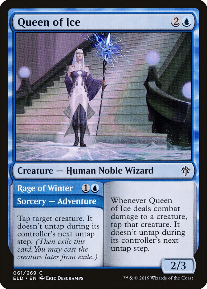 Queen of Ice // Rage of Winter [Throne of Eldraine] | Webway Games
