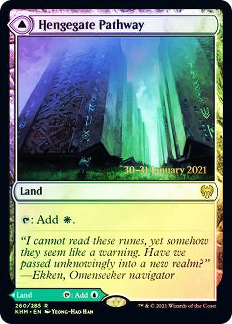 Hengegate Pathway // Mistgate Pathway  [Kaldheim Prerelease Promos] | Webway Games