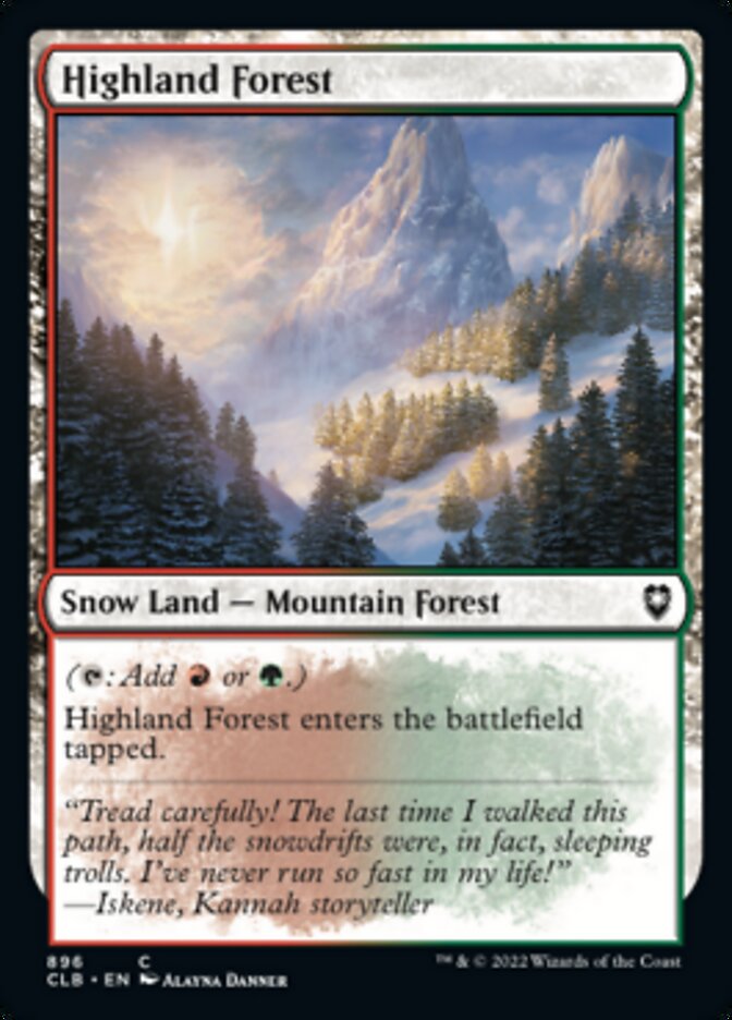 Highland Forest [Commander Legends: Battle for Baldur's Gate] | Webway Games