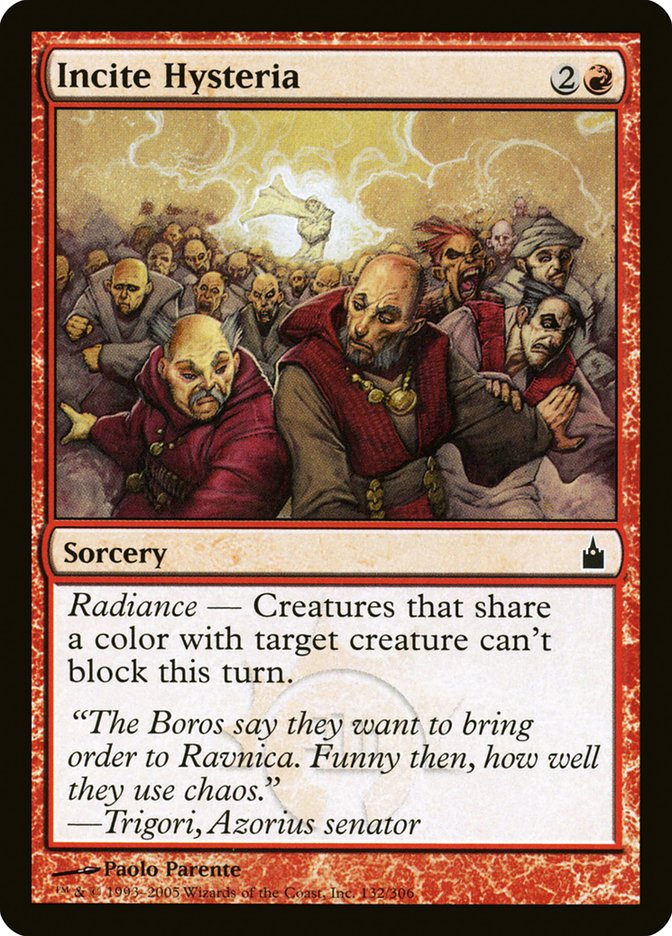 Incite Hysteria [Ravnica: City of Guilds] | Webway Games