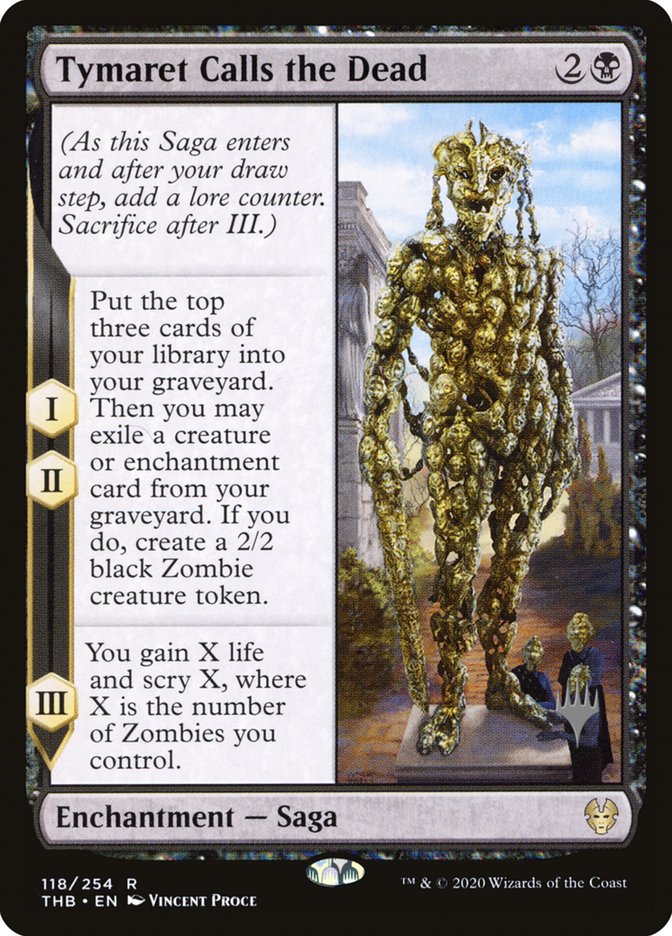 Tymaret Calls the Dead (Promo Pack) [Theros Beyond Death Promos] | Webway Games