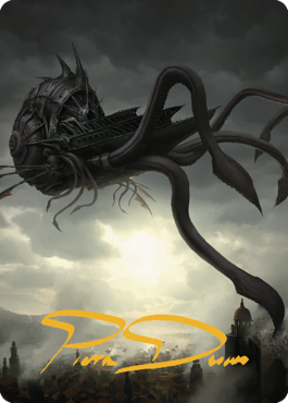 Nautiloid Ship Art Card (Gold-Stamped Signature) [Commander Legends: Battle for Baldur's Gate Art Series] | Webway Games