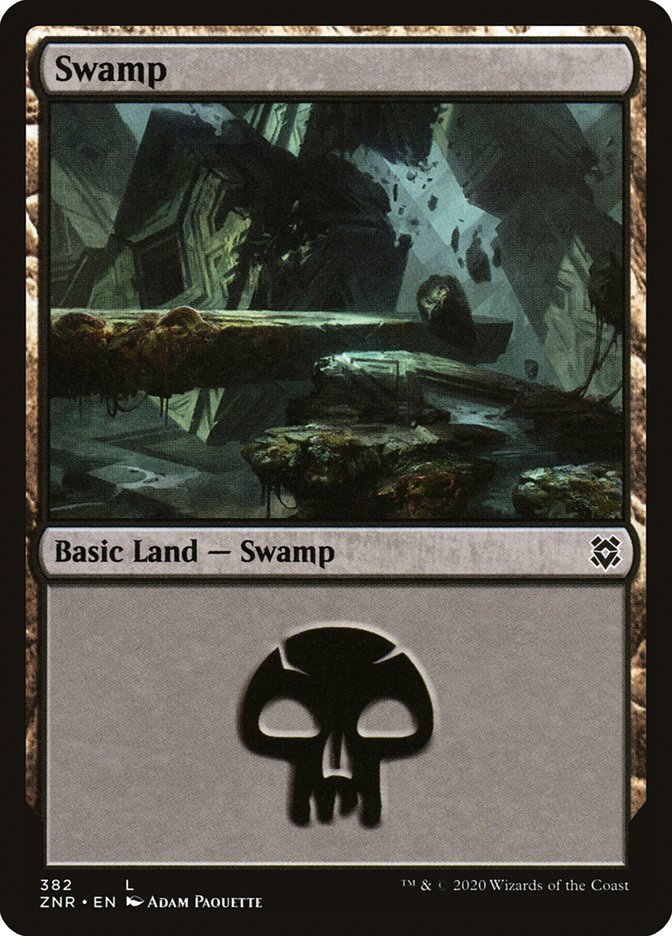 Swamp (382) [Zendikar Rising] | Webway Games