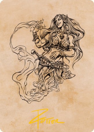Djinni Windseer (Showcase) Art Card (Gold-Stamped Signature) [Dungeons & Dragons: Adventures in the Forgotten Realms Art Series] | Webway Games