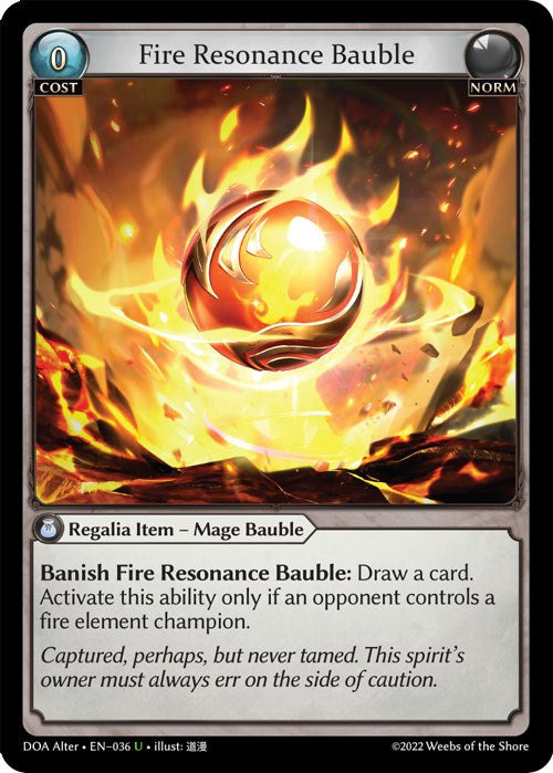 Fire Resonance Bauble (036) [Dawn of Ashes: Alter Edition] | Webway Games