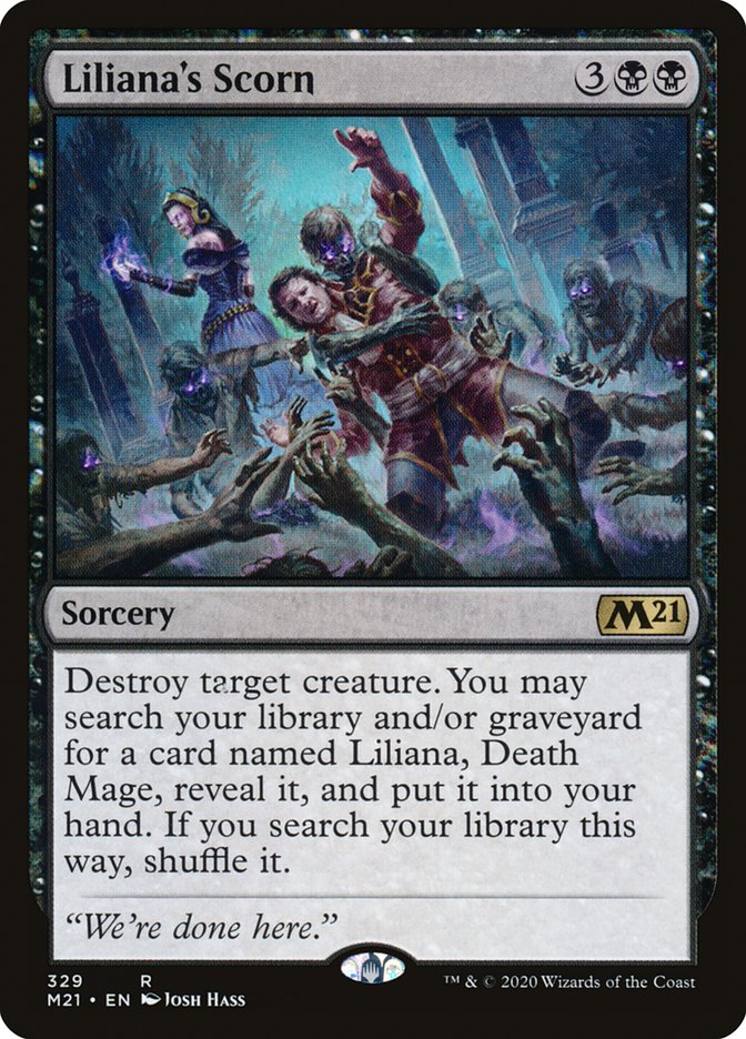 Liliana's Scorn [Core Set 2021] | Webway Games