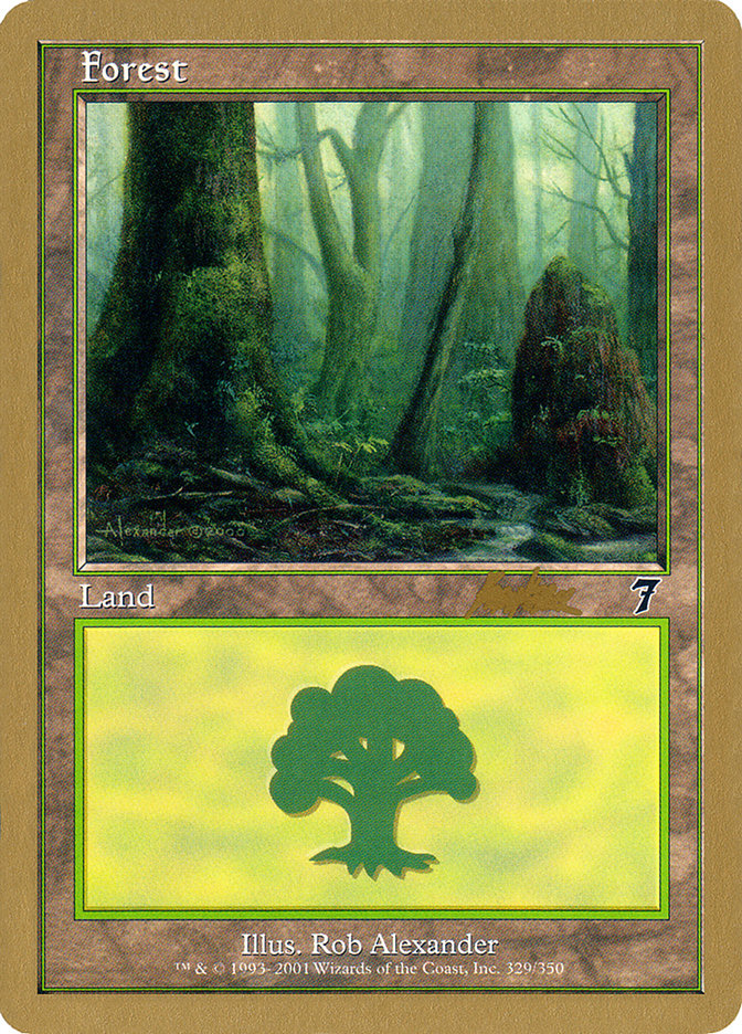 Forest (329) (Brian Kibler) [World Championship Decks 2002] | Webway Games