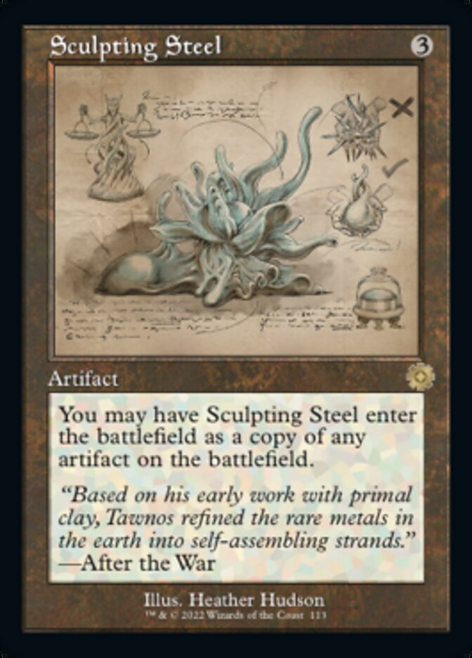 Sculpting Steel (Retro Schematic) [The Brothers' War Retro Artifacts] | Webway Games
