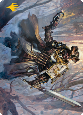 Brutal Cathar Art Card (Gold-Stamped Signature) [Innistrad: Midnight Hunt Art Series] | Webway Games