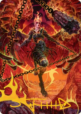 Zariel, Archduke of Avernus Art Card (Gold-Stamped Signature) [Dungeons & Dragons: Adventures in the Forgotten Realms Art Series] | Webway Games