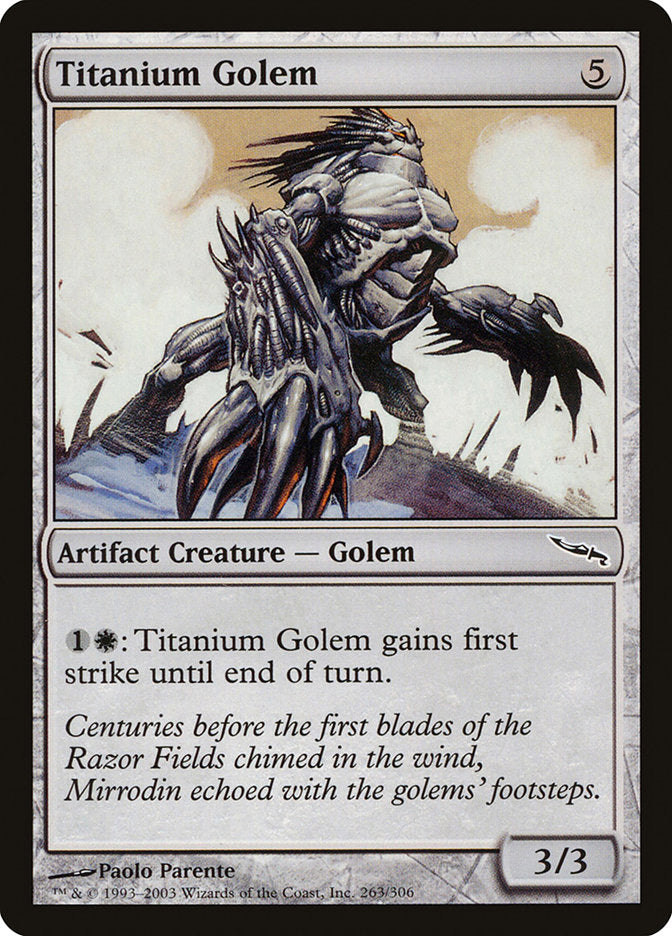 Titanium Golem [Mirrodin] | Webway Games