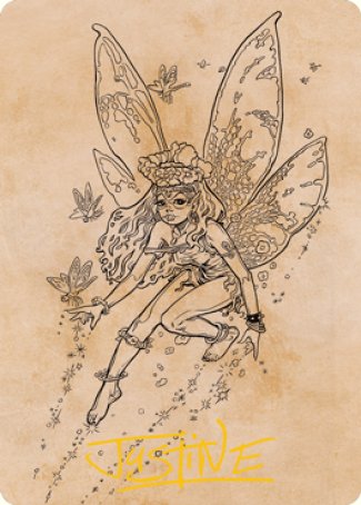 Pixie Guide (Showcase) Art Card (Gold-Stamped Signature) [Dungeons & Dragons: Adventures in the Forgotten Realms Art Series] | Webway Games